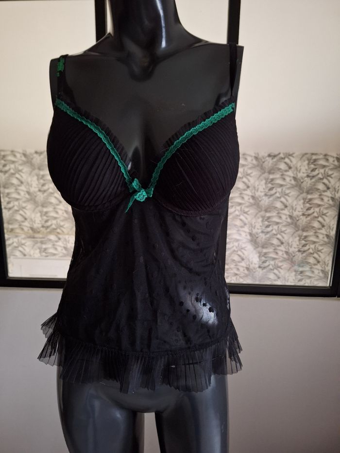 Bustier noir sexy 90b