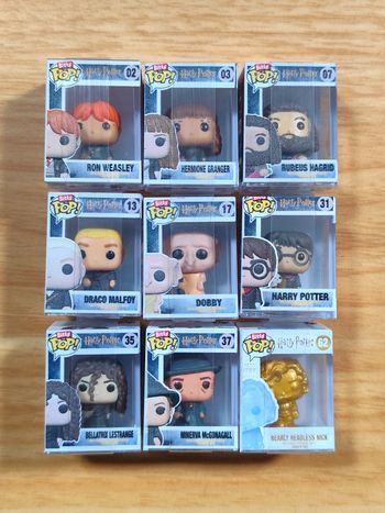 MAGNIFIQUE LOT 9 Bitty Pop! Harry Potter - Collection & Rare Gold