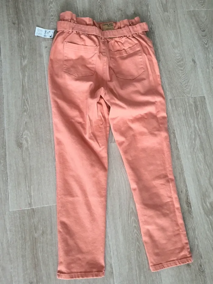 Pontalon paper bag à ceinture taille 38 neuf - photo numéro 6