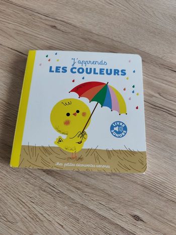 Livre sonore j'apprends les couleurs