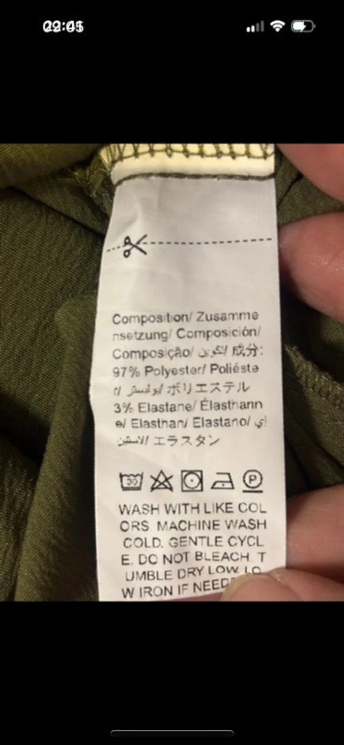 Joli pantalon neuf et confortable taille haute élastique kaki Shein taille 40 - photo numéro 8
