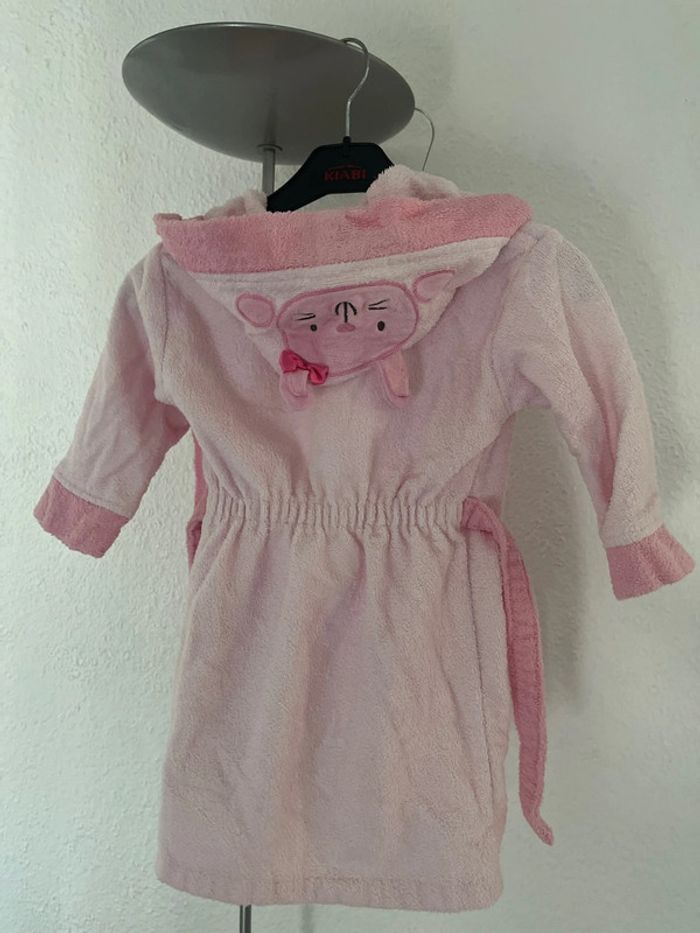 Peignoir lapin avec noeud taille 2 - 3 ans - photo numéro 5