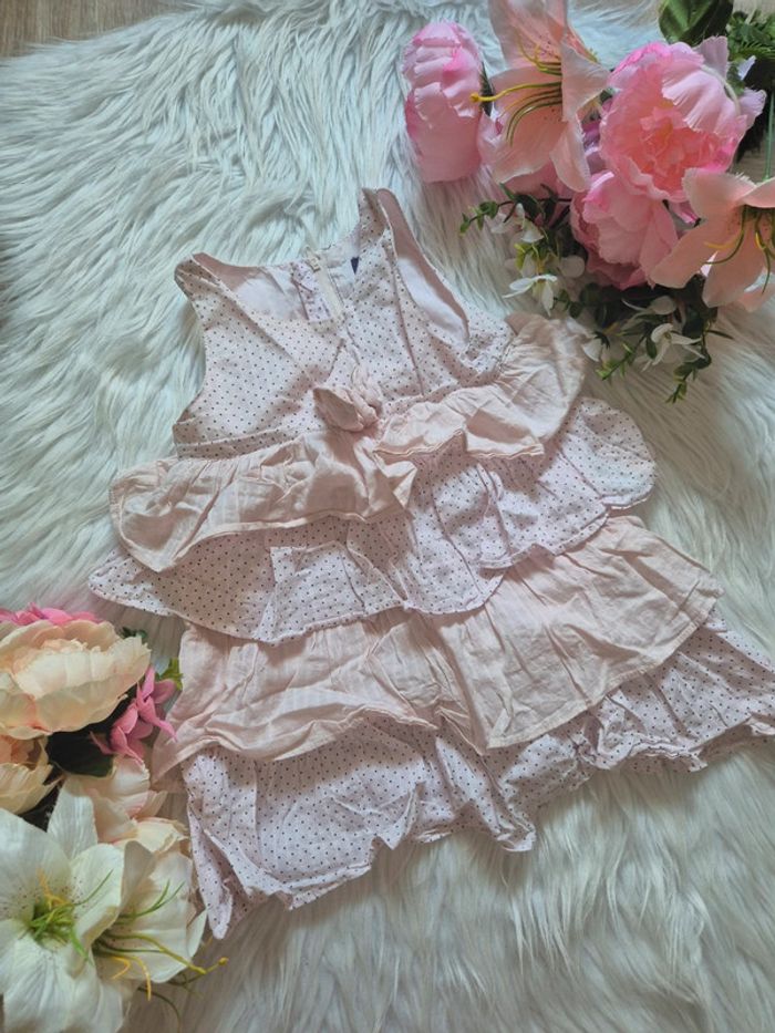👗 Robe à volants rose poudré – Sergent Major – 3 ans