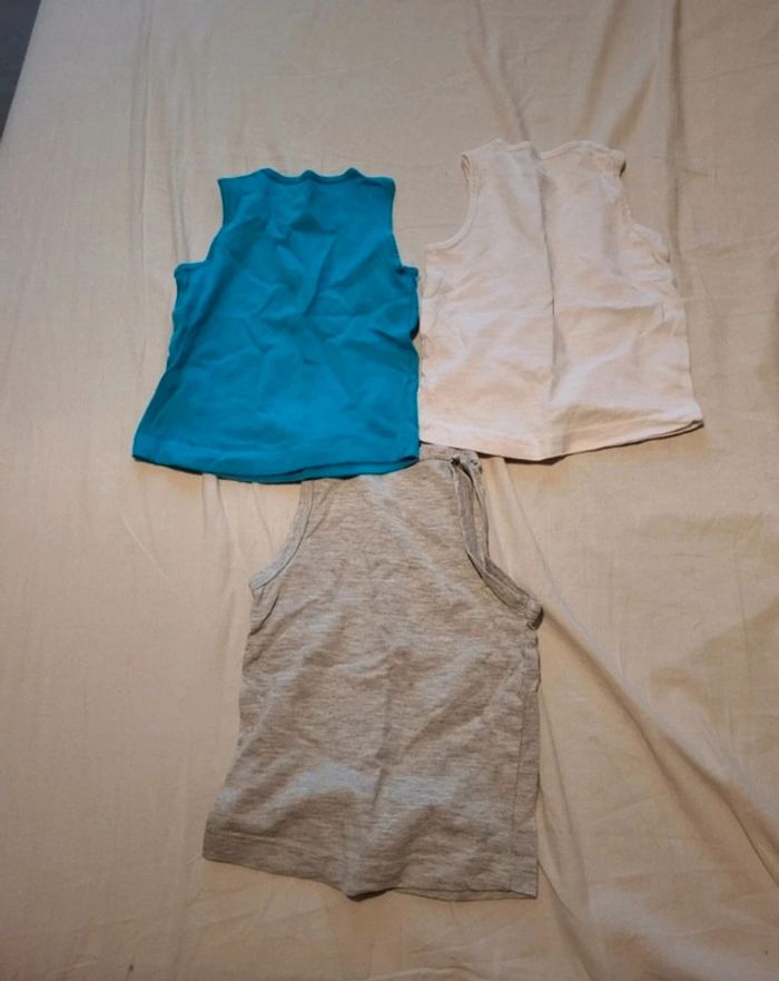 3 t-shirts garçon sans manche z grain de blé 12 mois - photo numéro 2