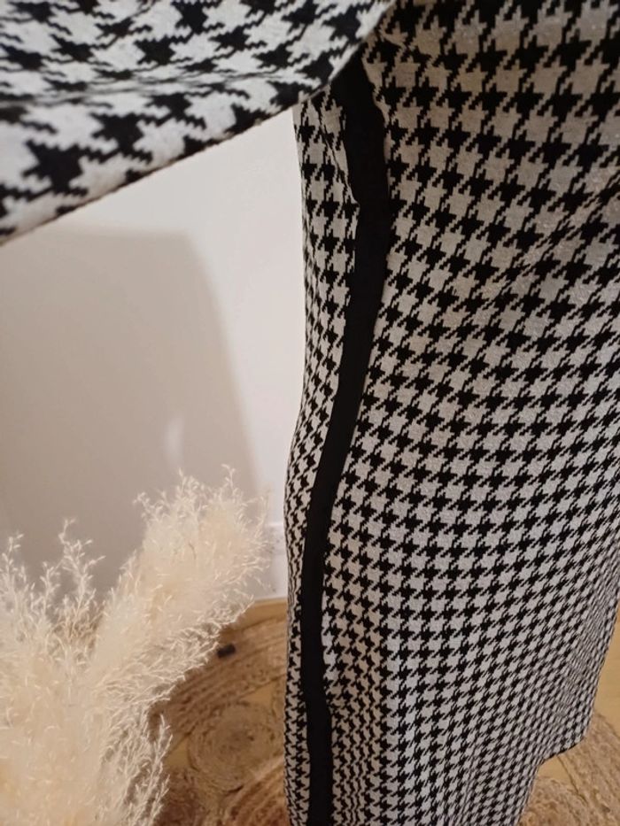 Robe chaude à imprimé Pied de poule Up2Fashion taille S 36 - photo numéro 4