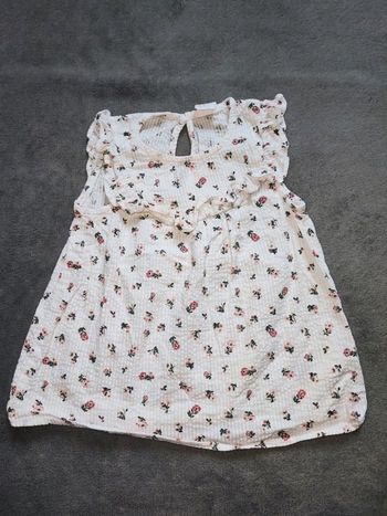 Tunique sans manche 12/18 mois Fleurie 🌸
(86 cm)