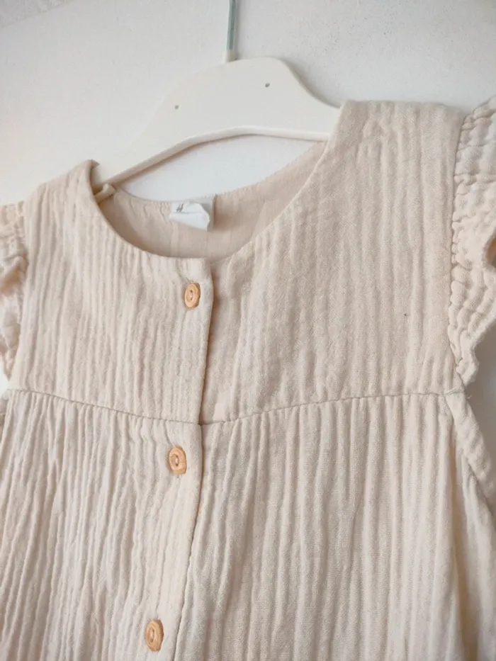 (e) combi gaze de coton H&M 92cm - photo numéro 4