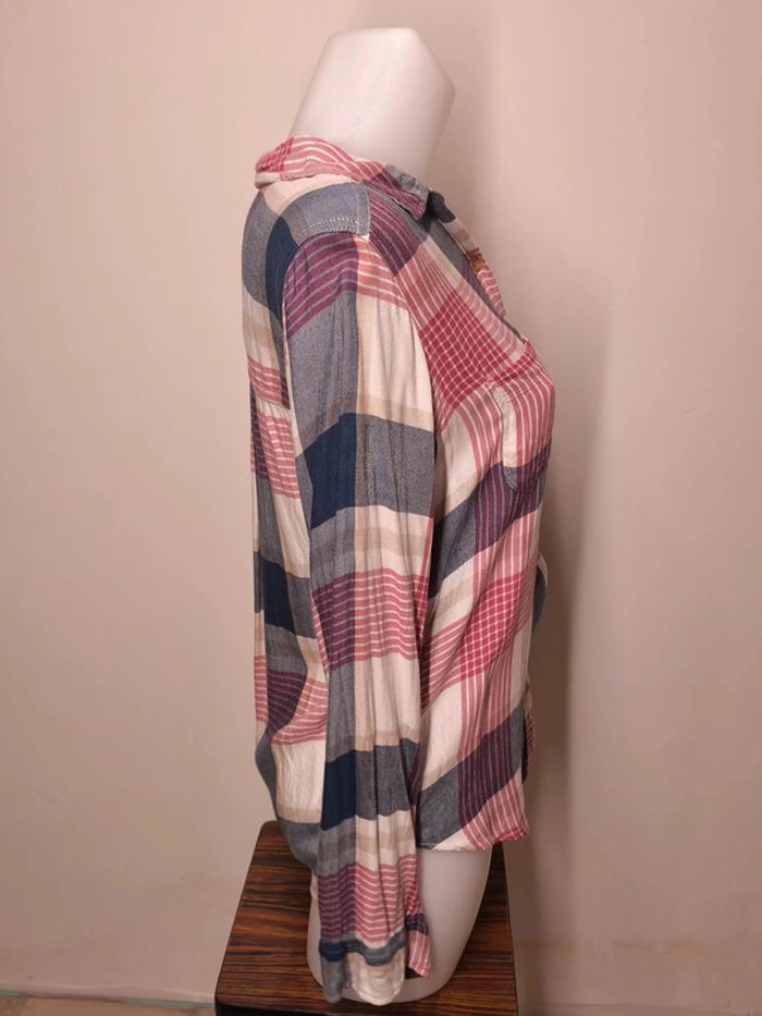 Chemise Abercrombie & Fitch Femme Taille S Rose Bleu - photo numéro 4