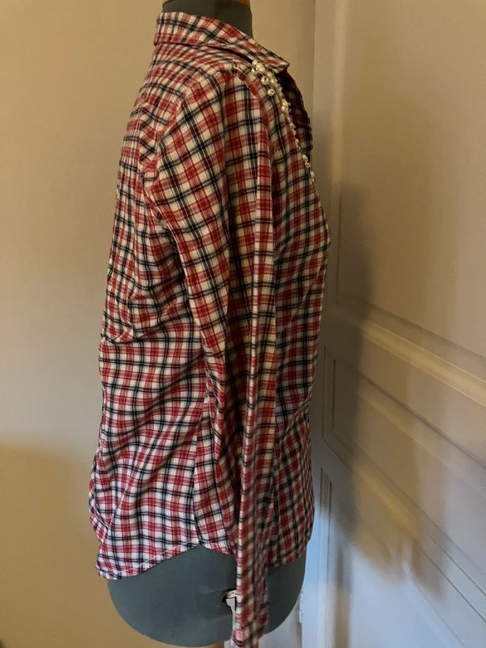 Chemisier carreaux détails bijoux 36 - photo numéro 5