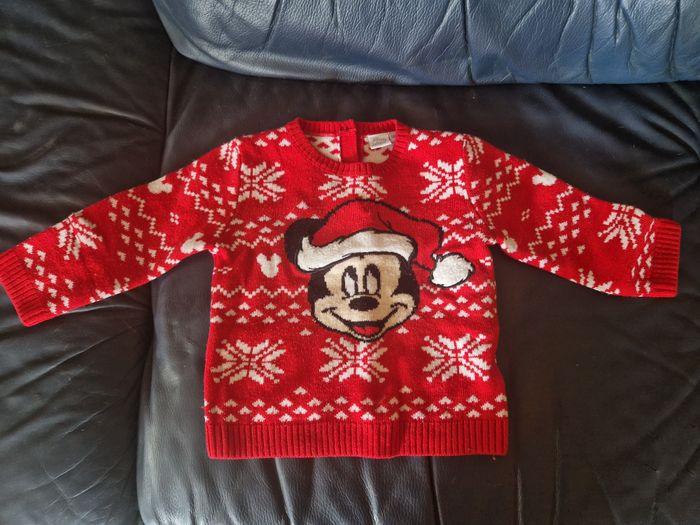 Pull de noel Mickey - 18 mois