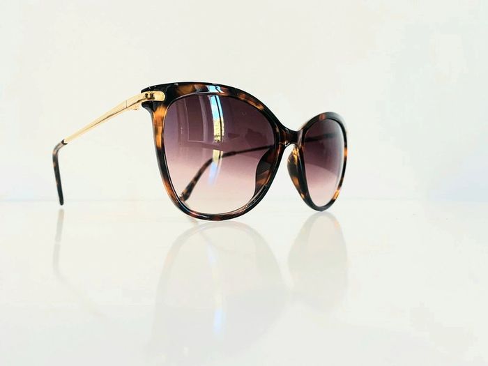 Lunette de soleil femme cats marron léopard verres dégradés uvprotection catégorie 3 - photo numéro 5