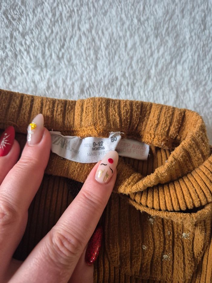 Legging moutarde zara 9-12 mois - photo numéro 2