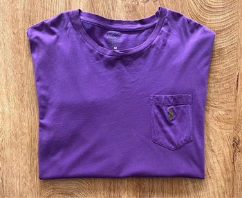 T.shirt à manches longues violet Polo Ralph Lauren pour homme, taille M