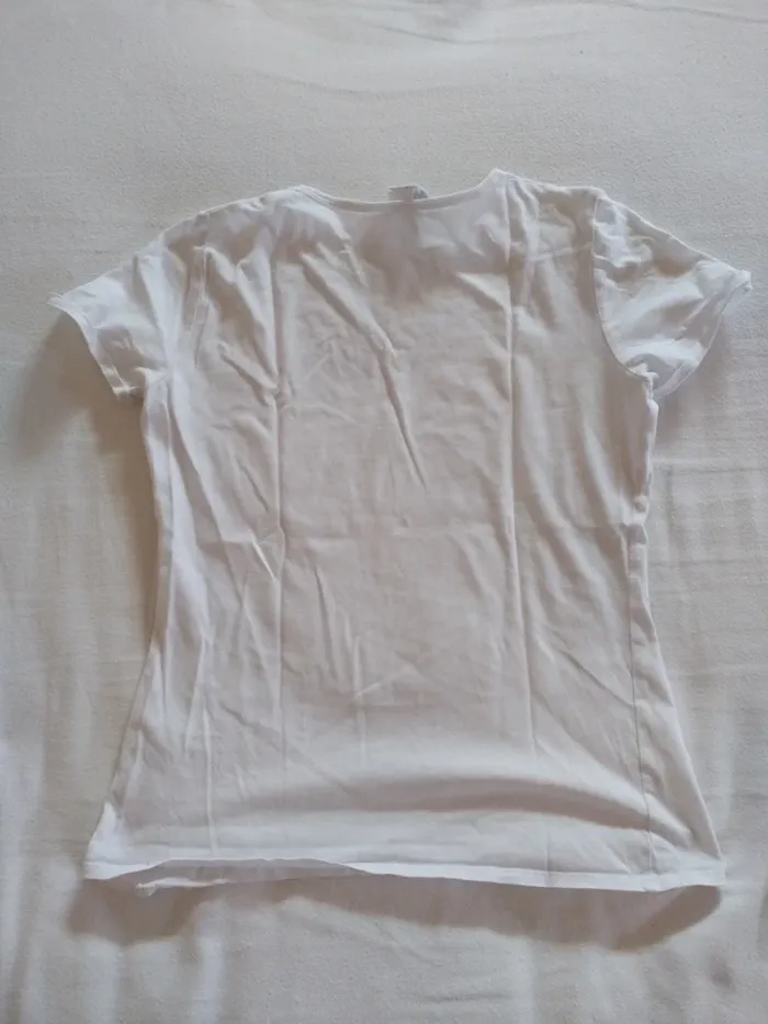 Tee shirt Fille Blanc - photo numéro 3