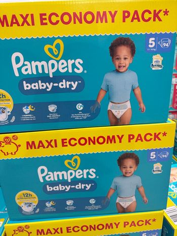 Lot de 2 cartons des couches Pampers taille 5