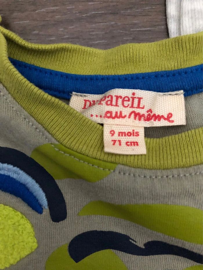 Ensemble DPAM jeans, body et haut 9 mois garçon - photo numéro 3