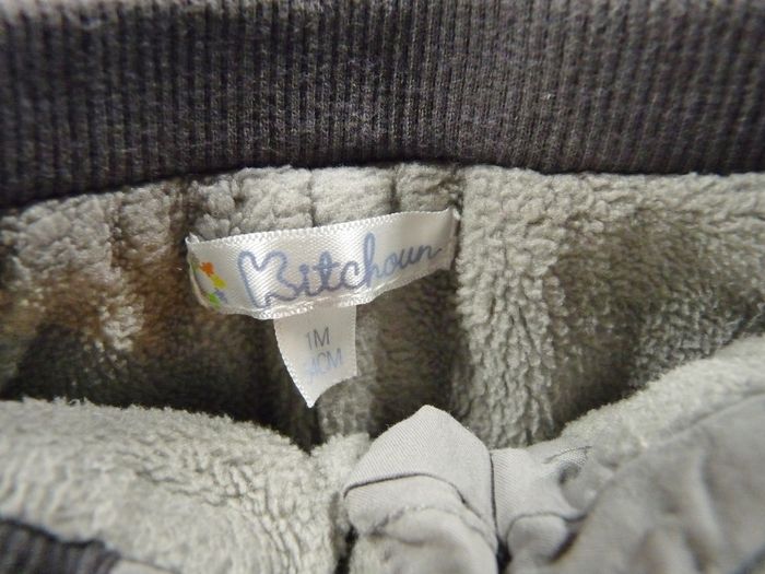 Pantalon gris orange Kitchoun 1 mois garçon - photo numéro 2