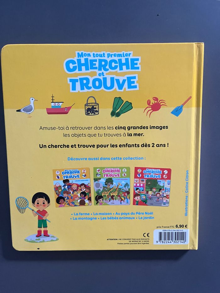 Livre enfant mon tout premier cherche et trouve  la mer - photo numéro 2