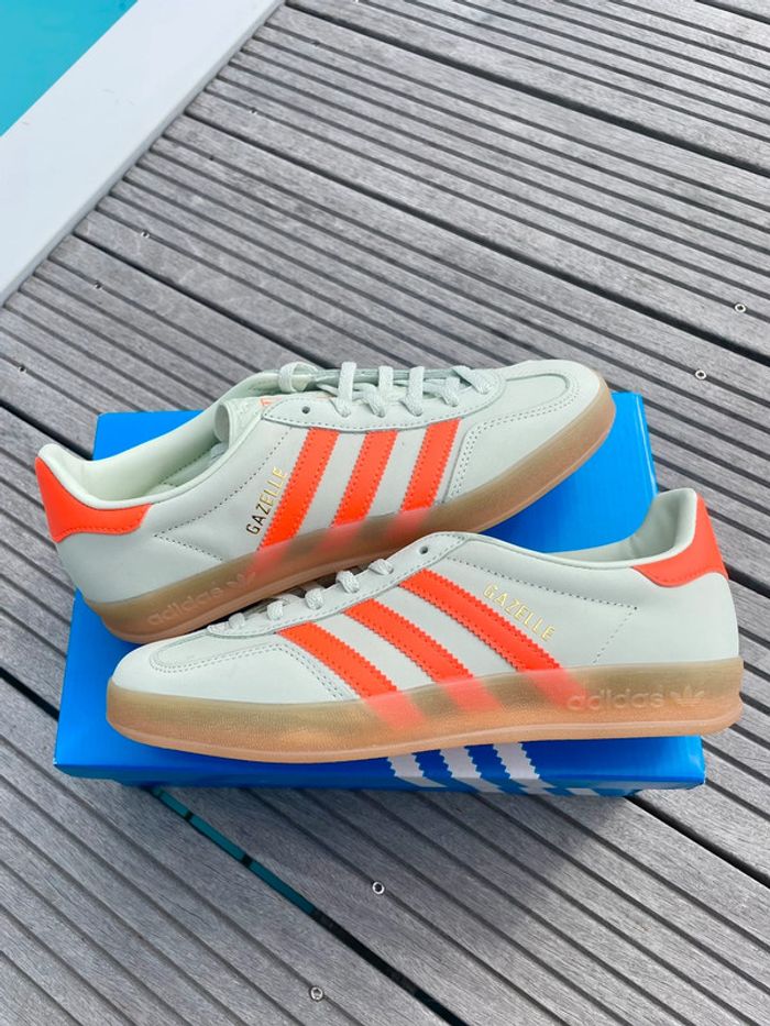 Adidas spezial gazelle orange / vert 37 - photo numéro 4