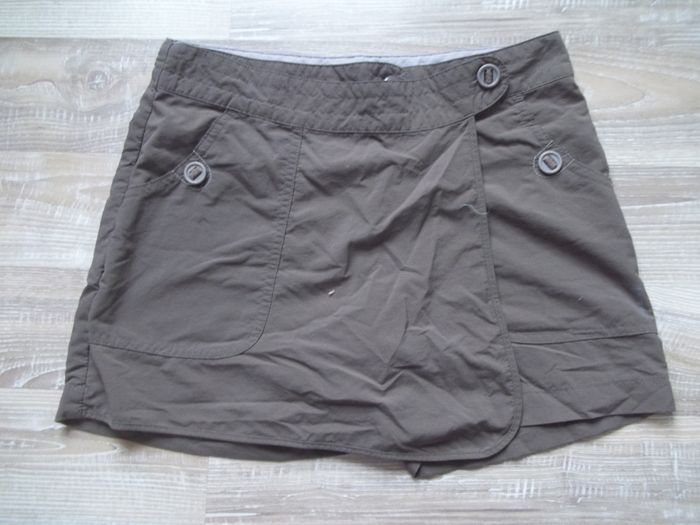 Jupe-short Quechua marron 12 ans