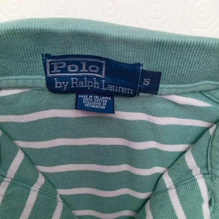 Polo Ralph Lauren Pour Home Taille S a Rayures blanches et vert - photo numéro 2