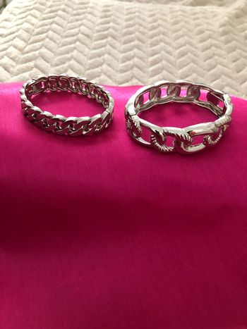 🌼Bracelets en métal argenté🌼