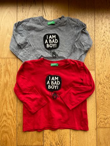 Lot deux tee shirt manche longue