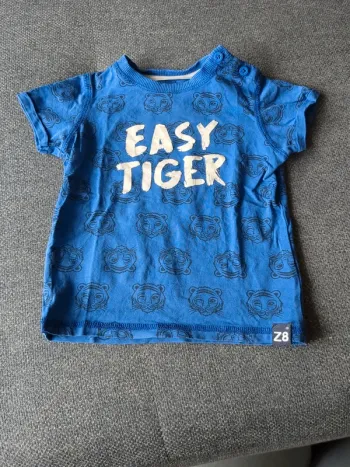 Tee shirt z8 bleu easy tiger 80 cm