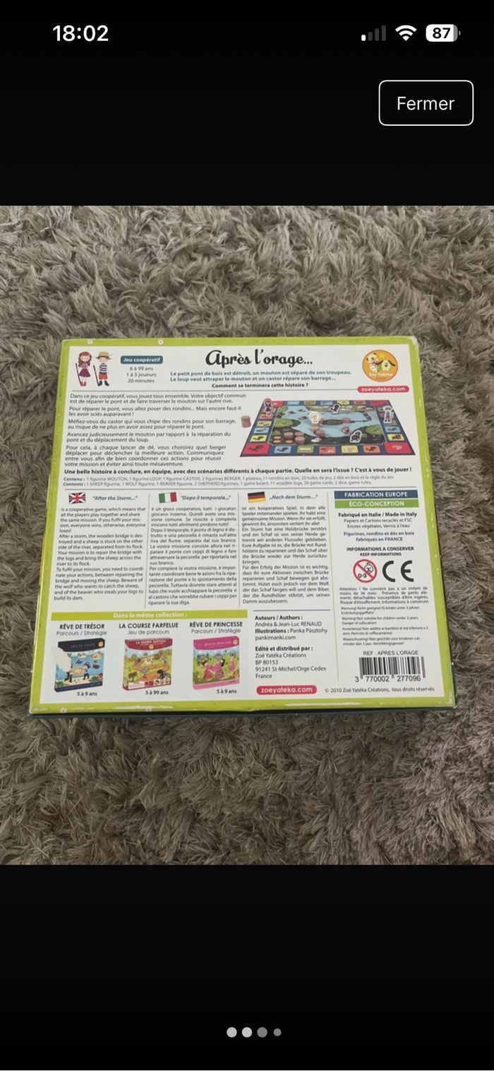 Jeu après l’orage Zoé Yateka - photo numéro 4