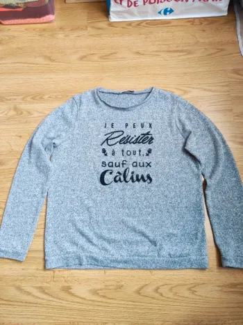 Pull sweat en laine femme