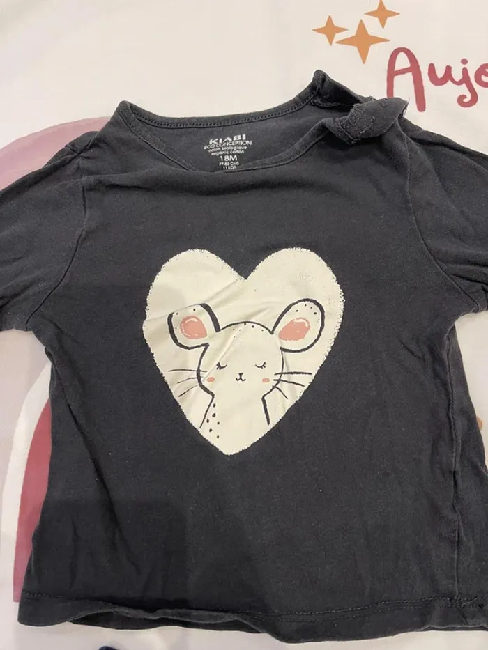 Lot de 2 t-shirts bébé fille – 18 mois - photo numéro 4