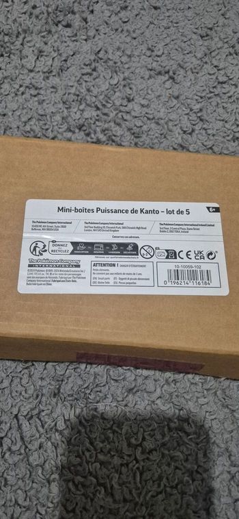 Lot de 5 Mini Tins Puissance de Kanto – Neuf Scellé