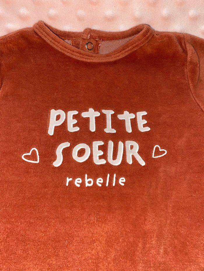 Pyjama « petite sœur rebelle » gémo 18 mois - photo numéro 4
