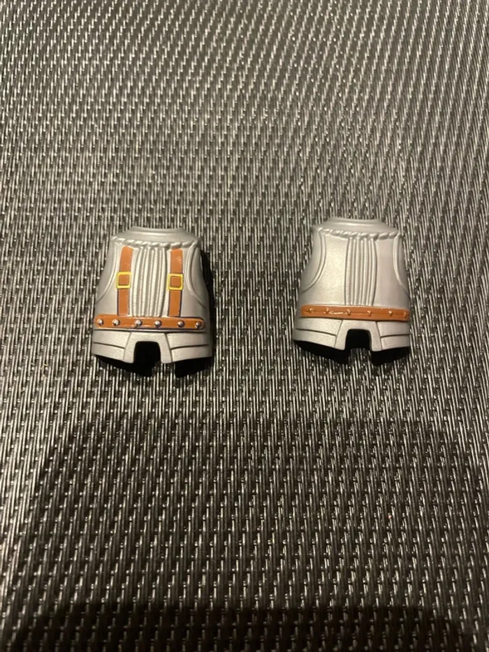 Playmobil lot 2 plastrons armures chevalier romains avec bretelles ou ceinture moyen âge château