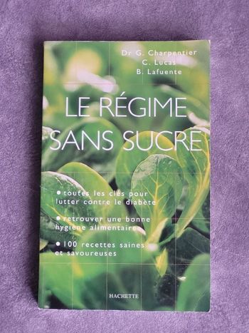 Le Régime Sans Sucre Par G. Charpentier
