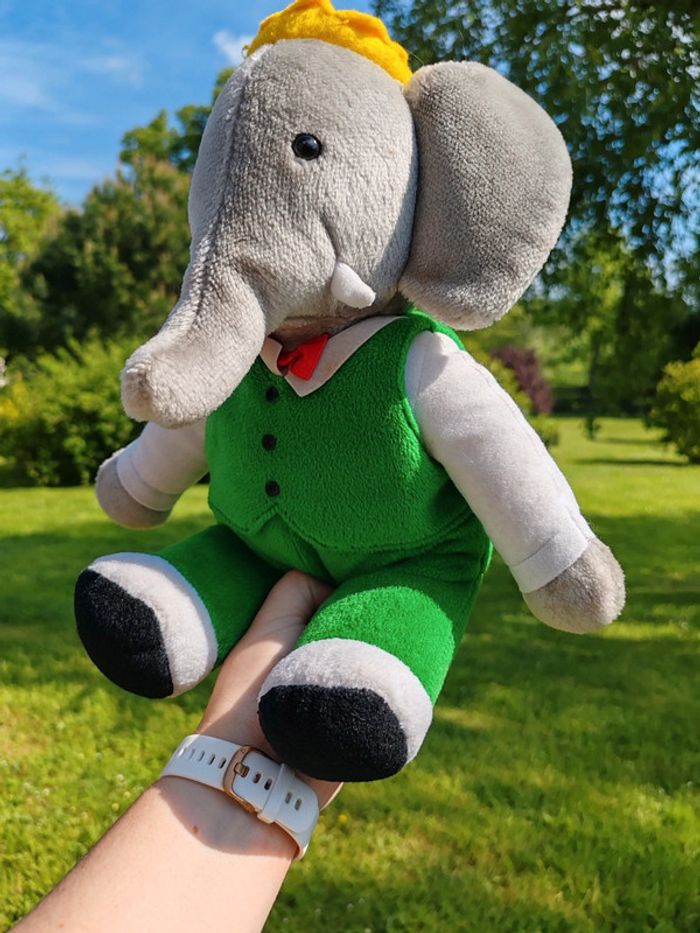 Peluche Babar vintage - photo numéro 3