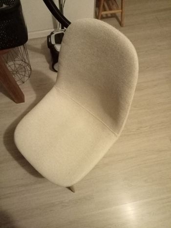 Chaise grise tissu