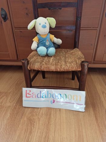 peluche doudou chien mots d enfants tbe