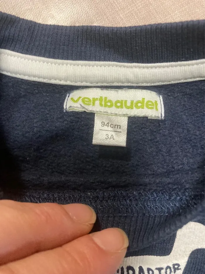 🦖 Sweat garçon Vertbaudet dinosaures – Taille 3 ans (94 cm) - photo numéro 3