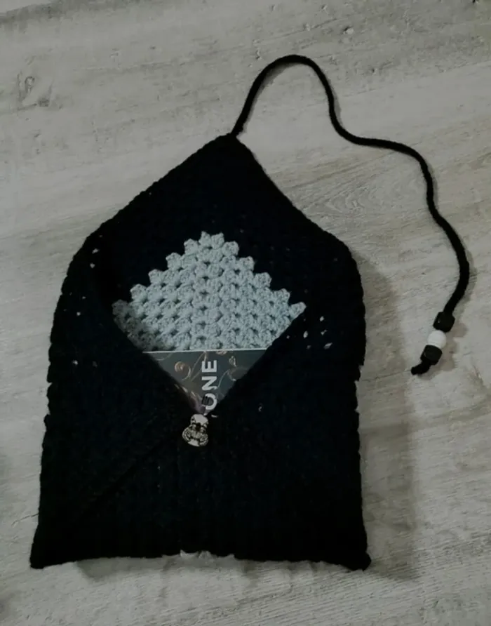 Pochette à livre pour broché noir et gris neuf - photo numéro 2