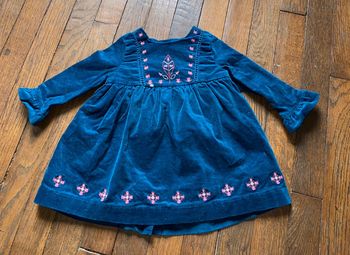 Robe velour sergent major  3 mois