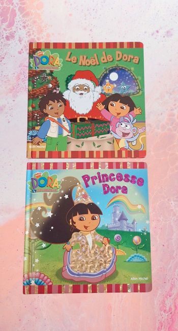 Lot de 2 livres Dora l'exploratrice pour enfants