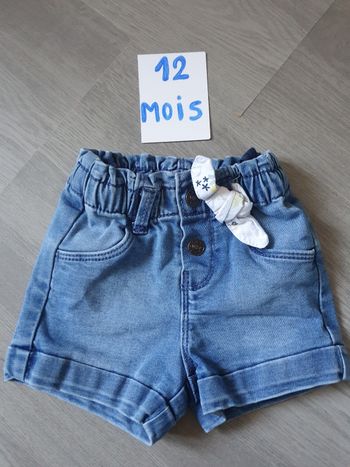 Short fille 12mois