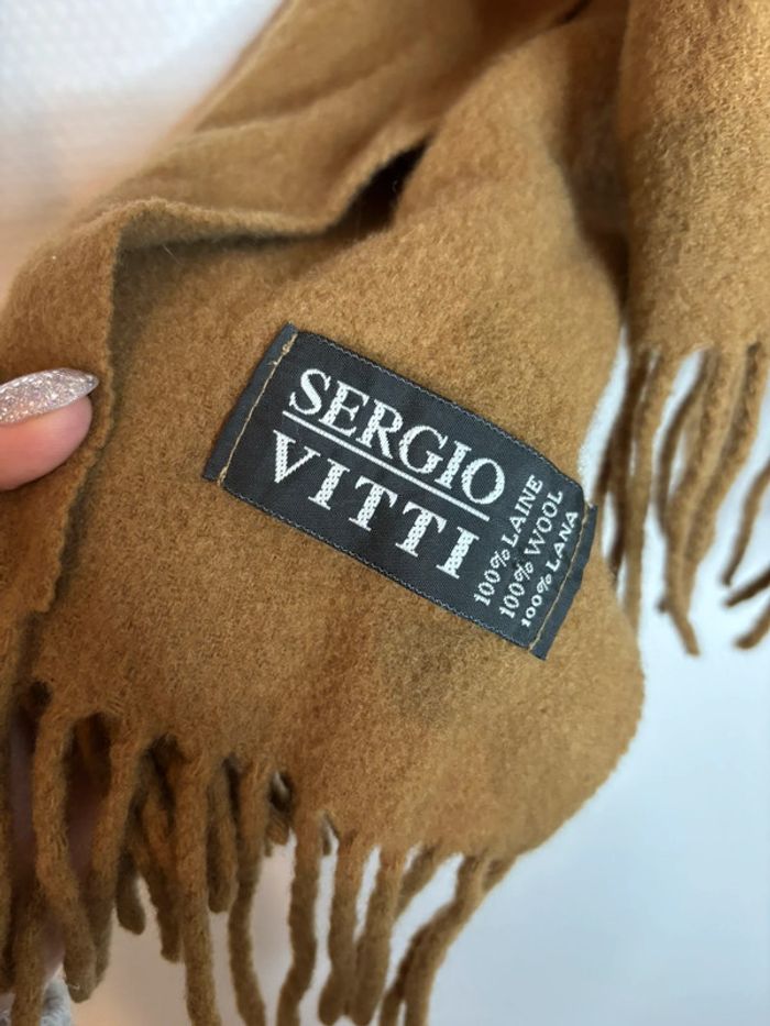 Écharpe marron 100% laine - photo numéro 2