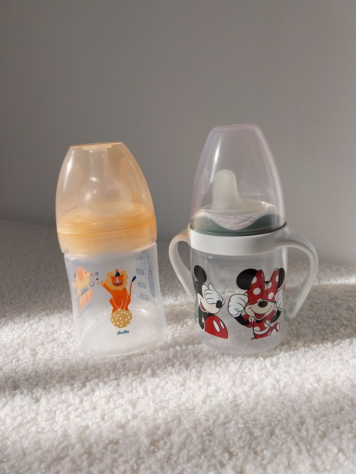 Lot biberon et taille d'apprentissage