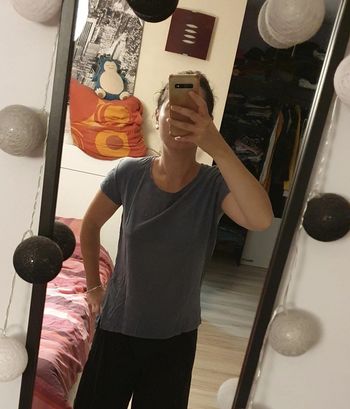 T-shirt gris tacheté Kiabi XS