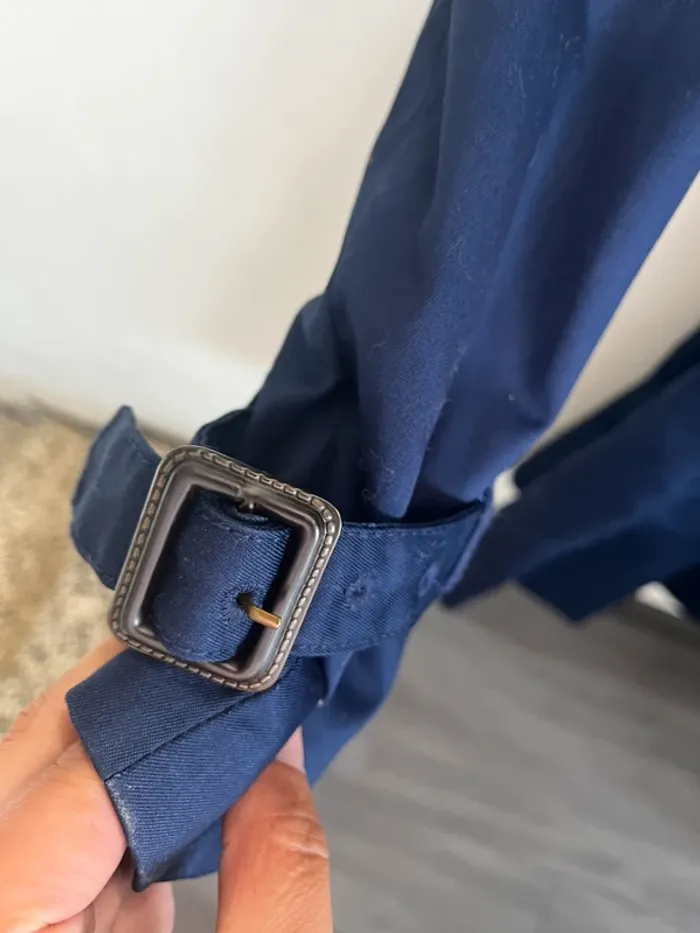 Trench bleu femme H&m - photo numéro 3