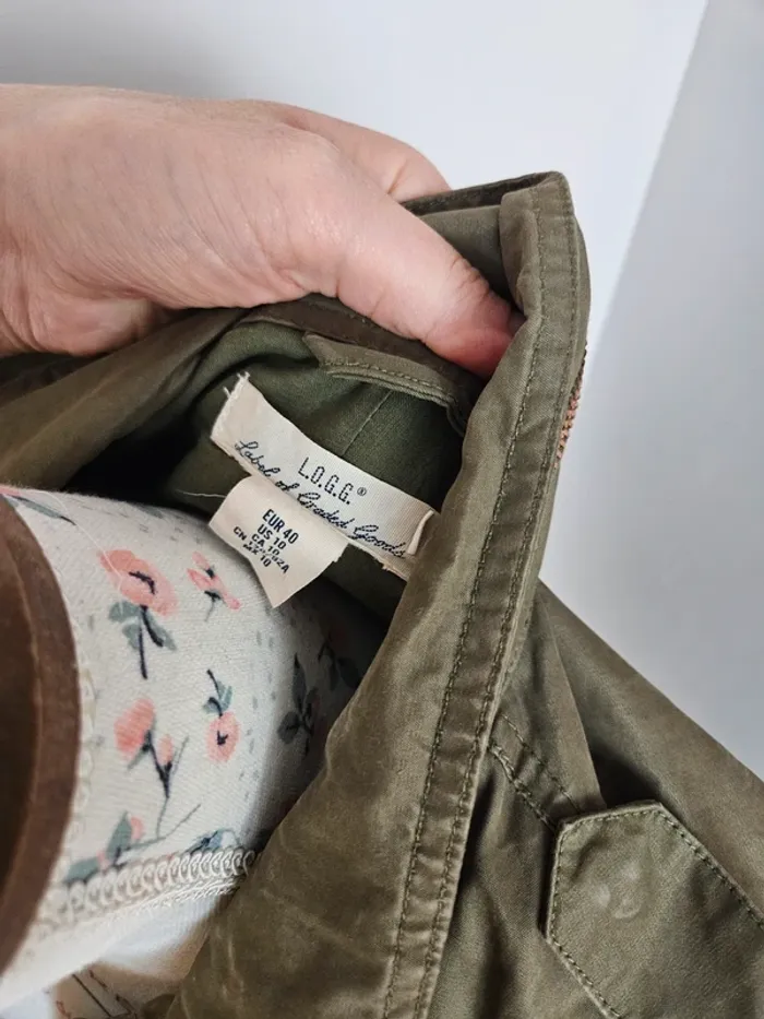 Veste army décontractée Kaki H&M T.40 - photo numéro 8