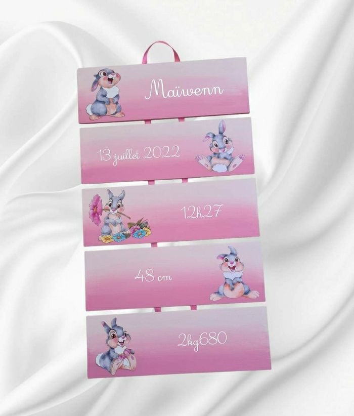 Panneau naissance personnalisé panpan