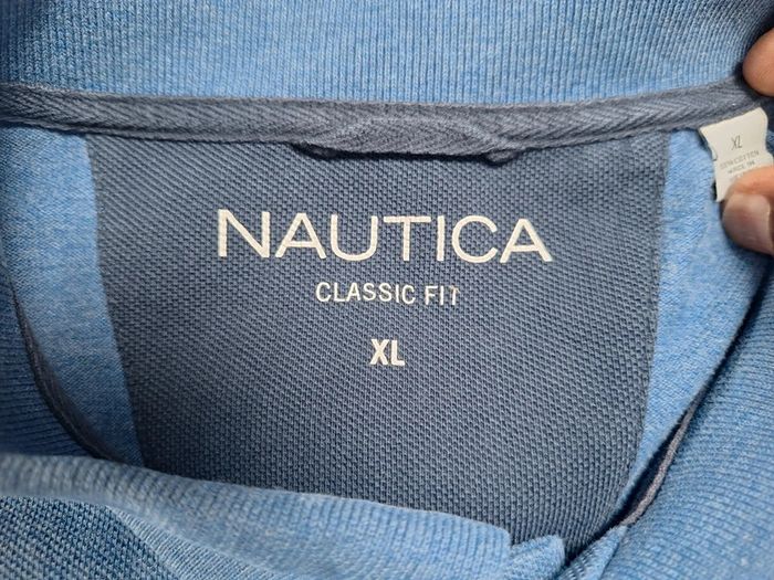 polo manche courte nautica bleu - taille XL homme - brodé (464) - photo numéro 6
